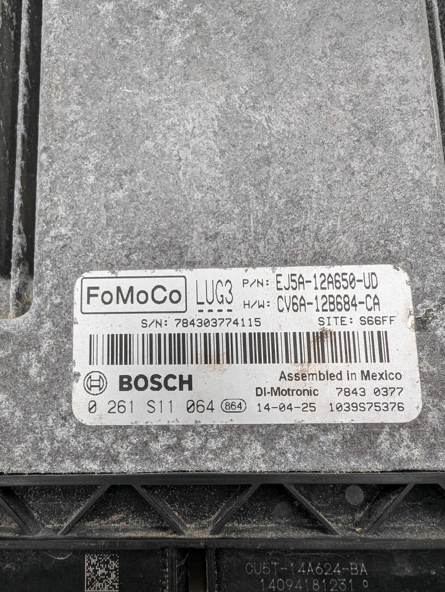 Used 2014 Ford Escape Bosch EJ5A-12A650-UD ECU 0261S11064