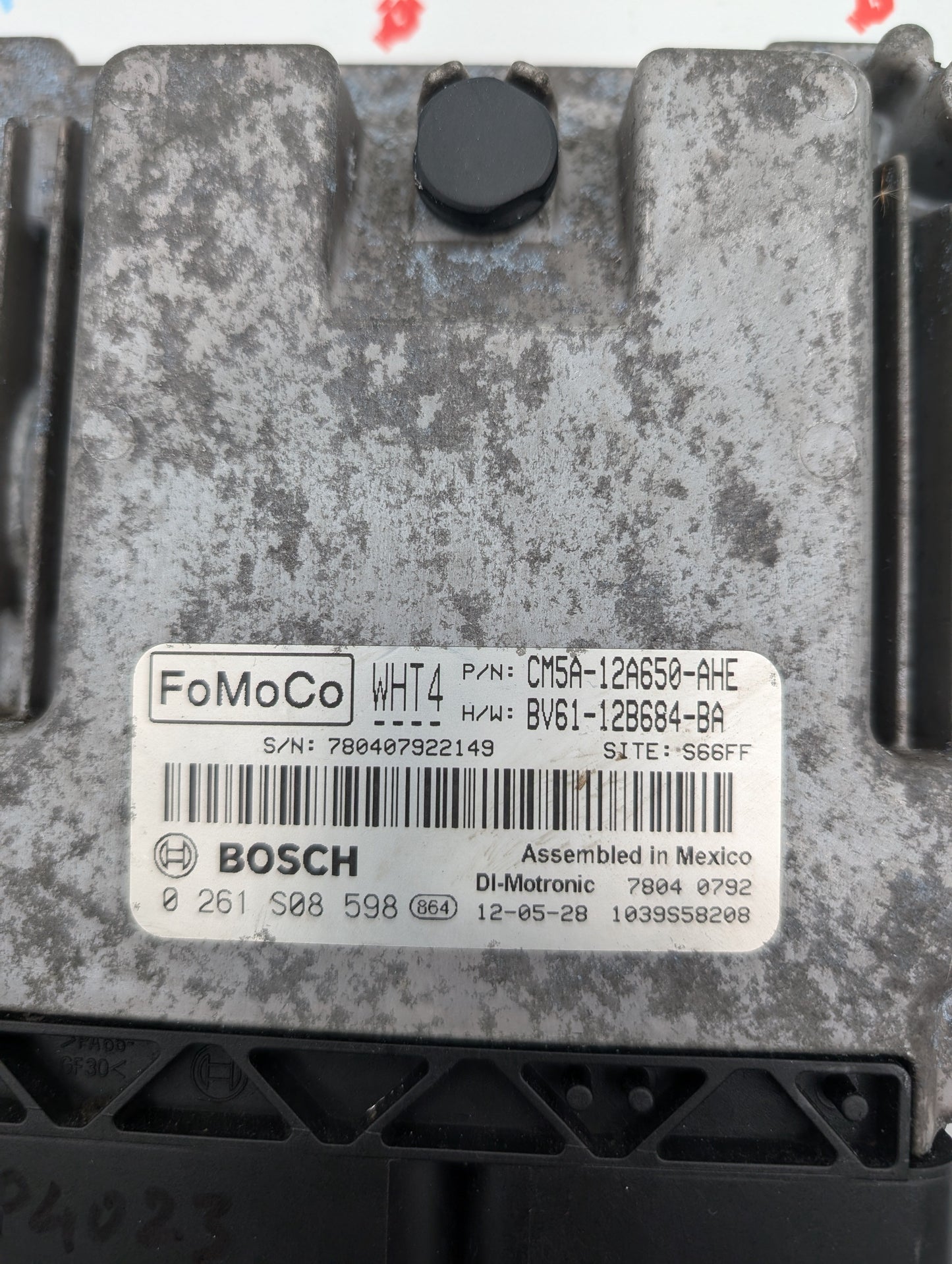 Used 2012 Ford Focus Bosch CM5A-12A650-AHE ECU 0261S08598