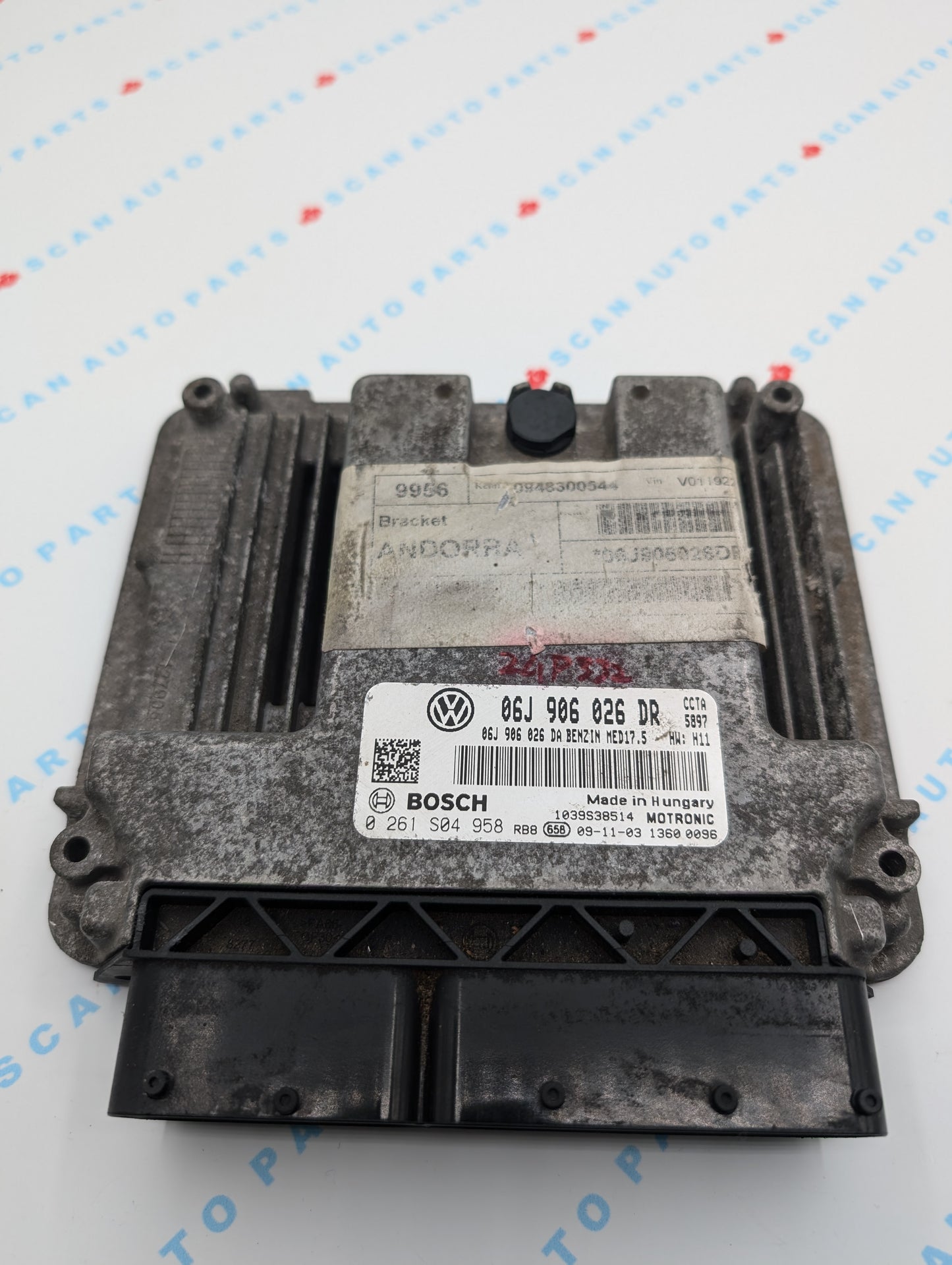 Used 2010 Volkswagen Eos Bosch MED17.5 / 06J906026DR ECU 0261S04958