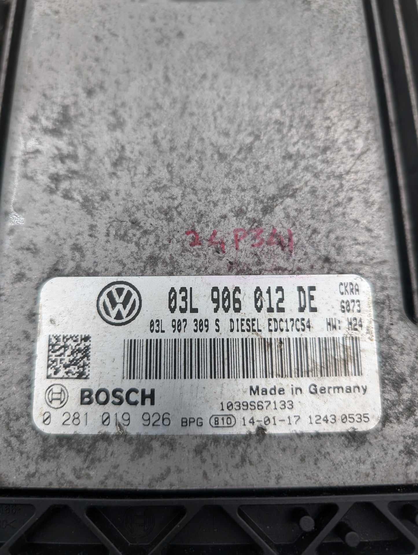 Used 2014 Volkswagen Passat Bosch EDC17C54 / 03L906012DE ECU 0281091926