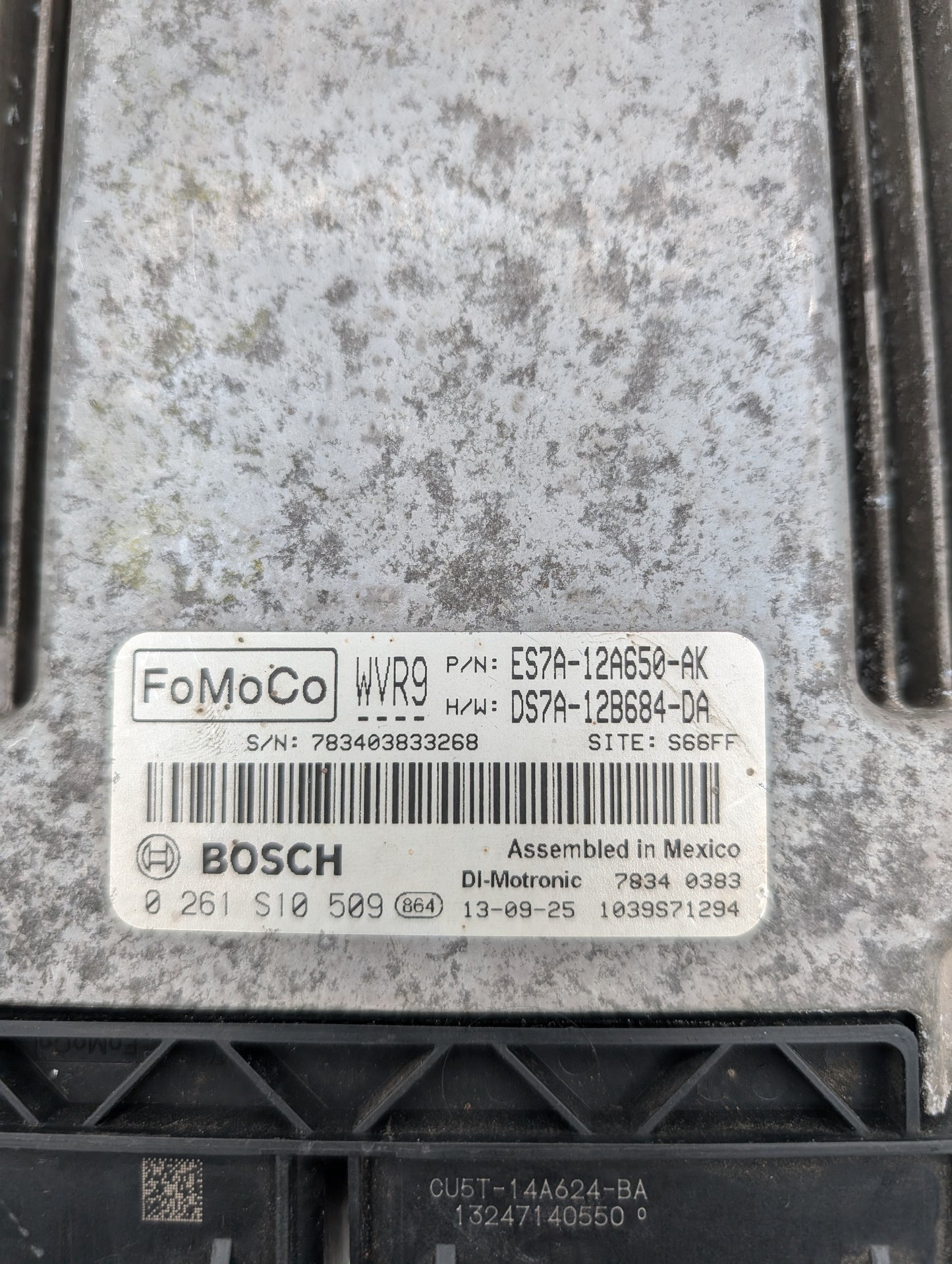 Used 2014 Ford Fusion FoMoCo ES7A-12A650-AK ECU 0261S10509