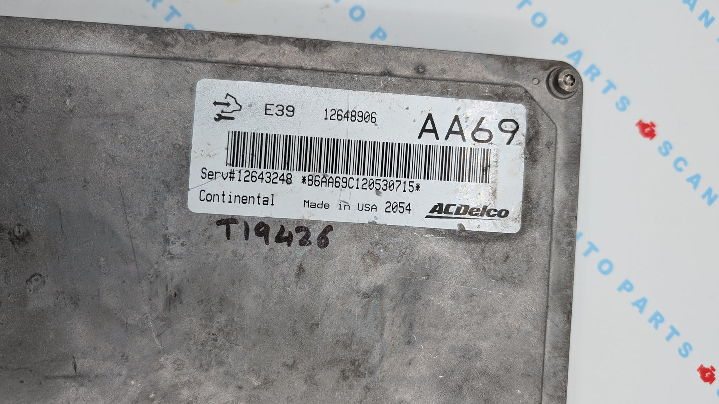 Used 2012 Chevy Equinox ACDelco E39 12648906 ECU 12643248