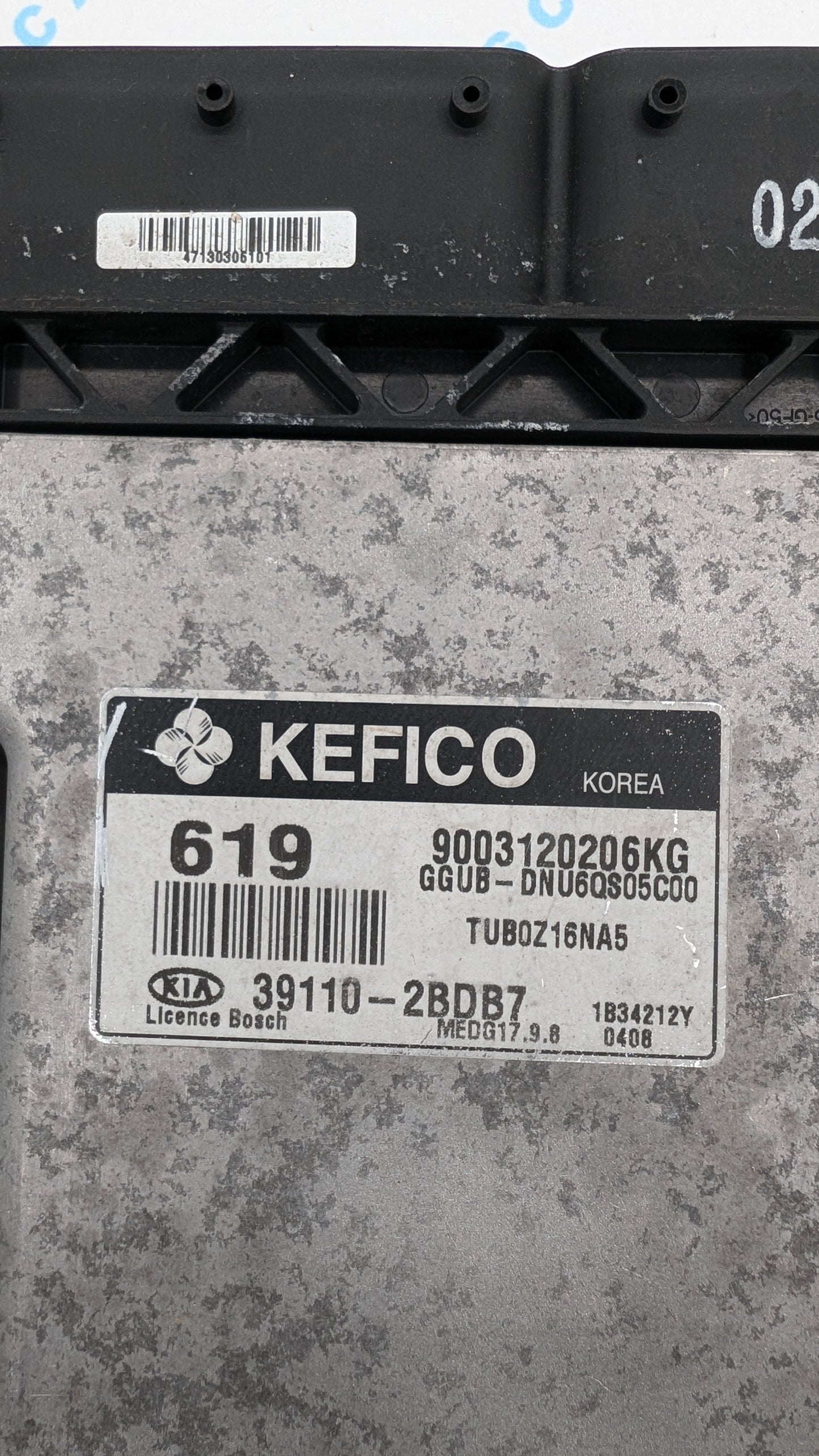 Used 2013 Kia Rio KEFICO 39110-2BDB7 / MEDG17.9.8 ECU TUB0Z16NA5