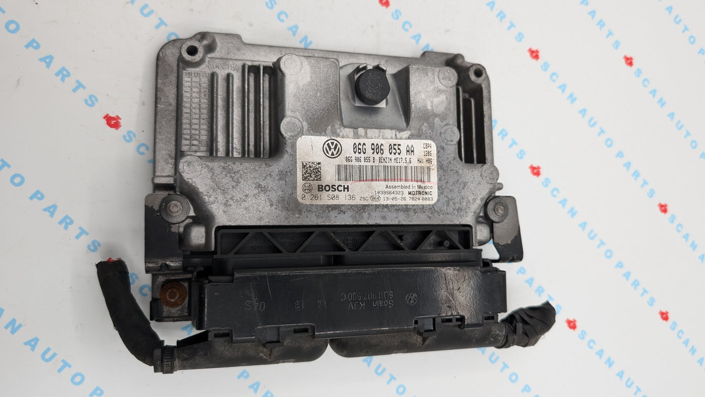 Used 2013 Volkswagen Jetta Bosch ME17.5.6 / 06G906055AA ECU 0261S08136