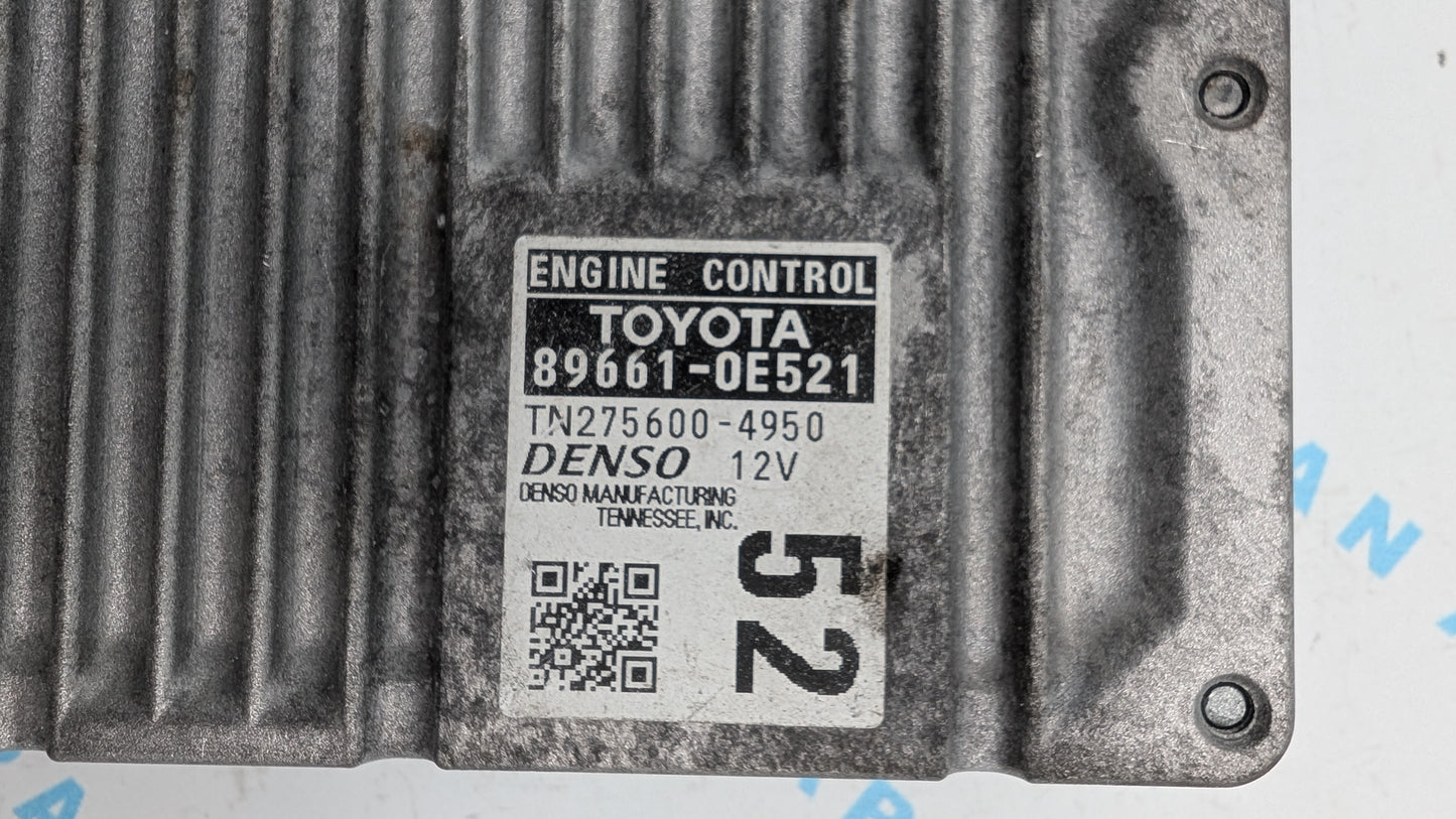 Used 2015 Toyota Highlander DENSO 89661-0E521 ECU TN275600-4950