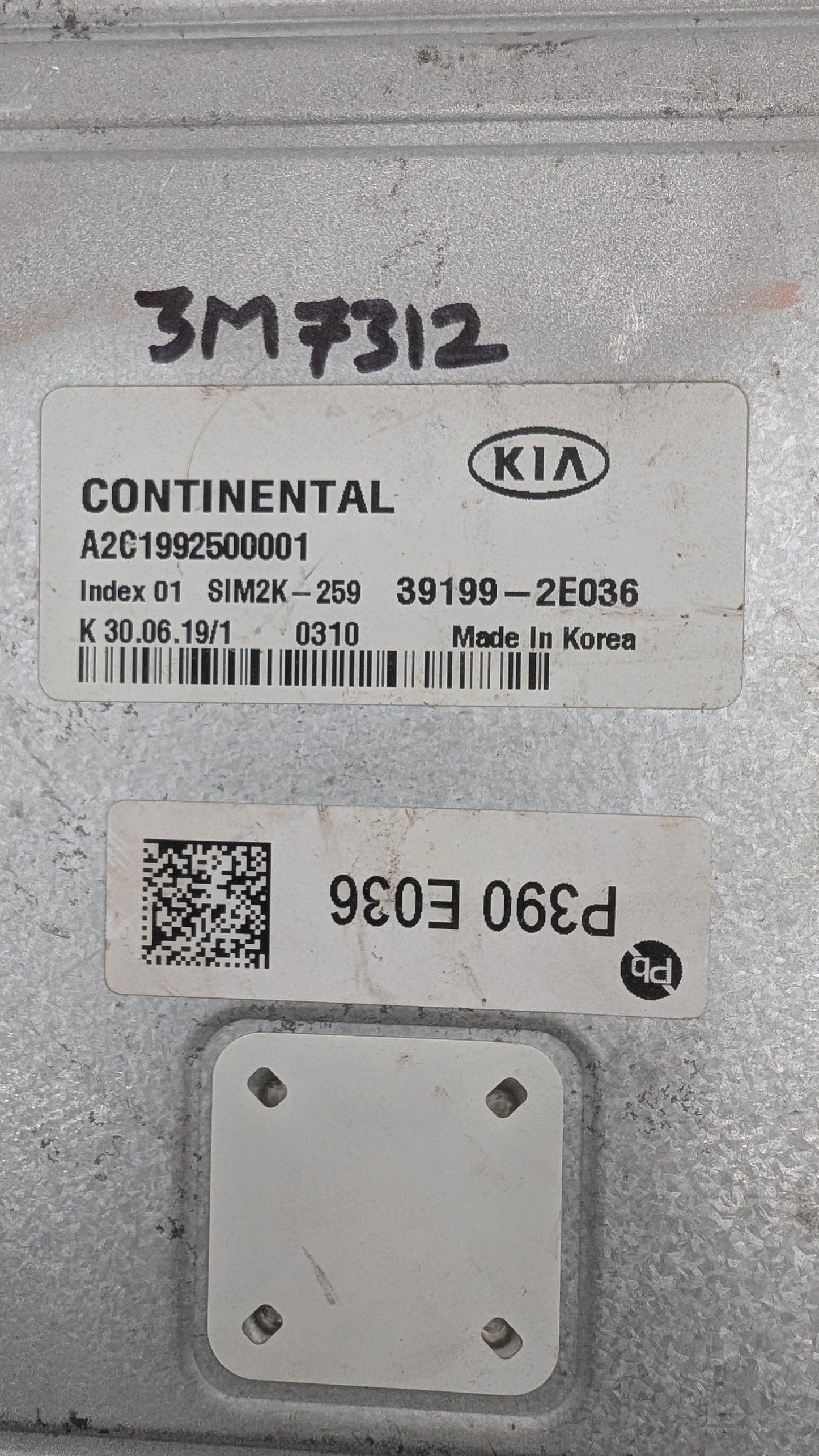Used 2020 Kia Forte Continental  SIM2K-259 ECU 39199-2E036