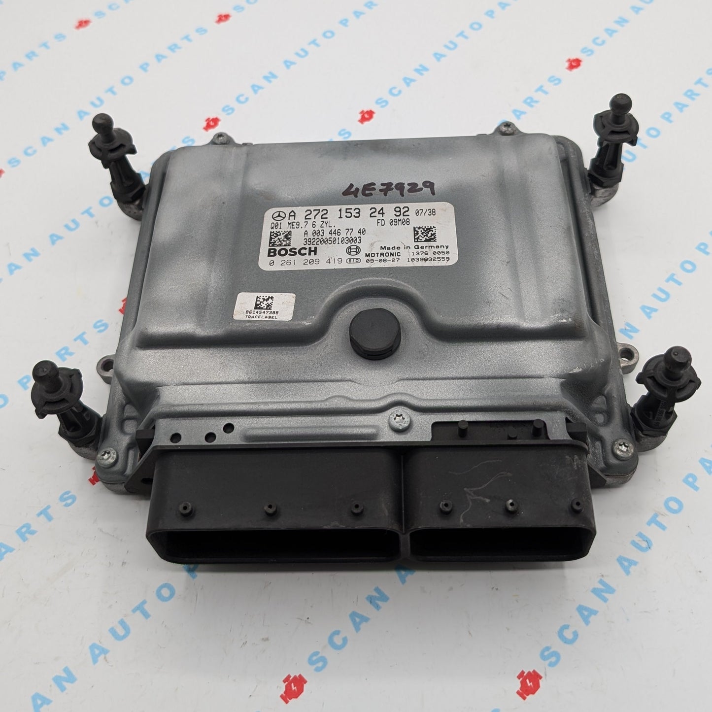 Used 2010 Mercedes-Benz C300 Bosch ME9.7 / A2721532492 ECU 0261209419