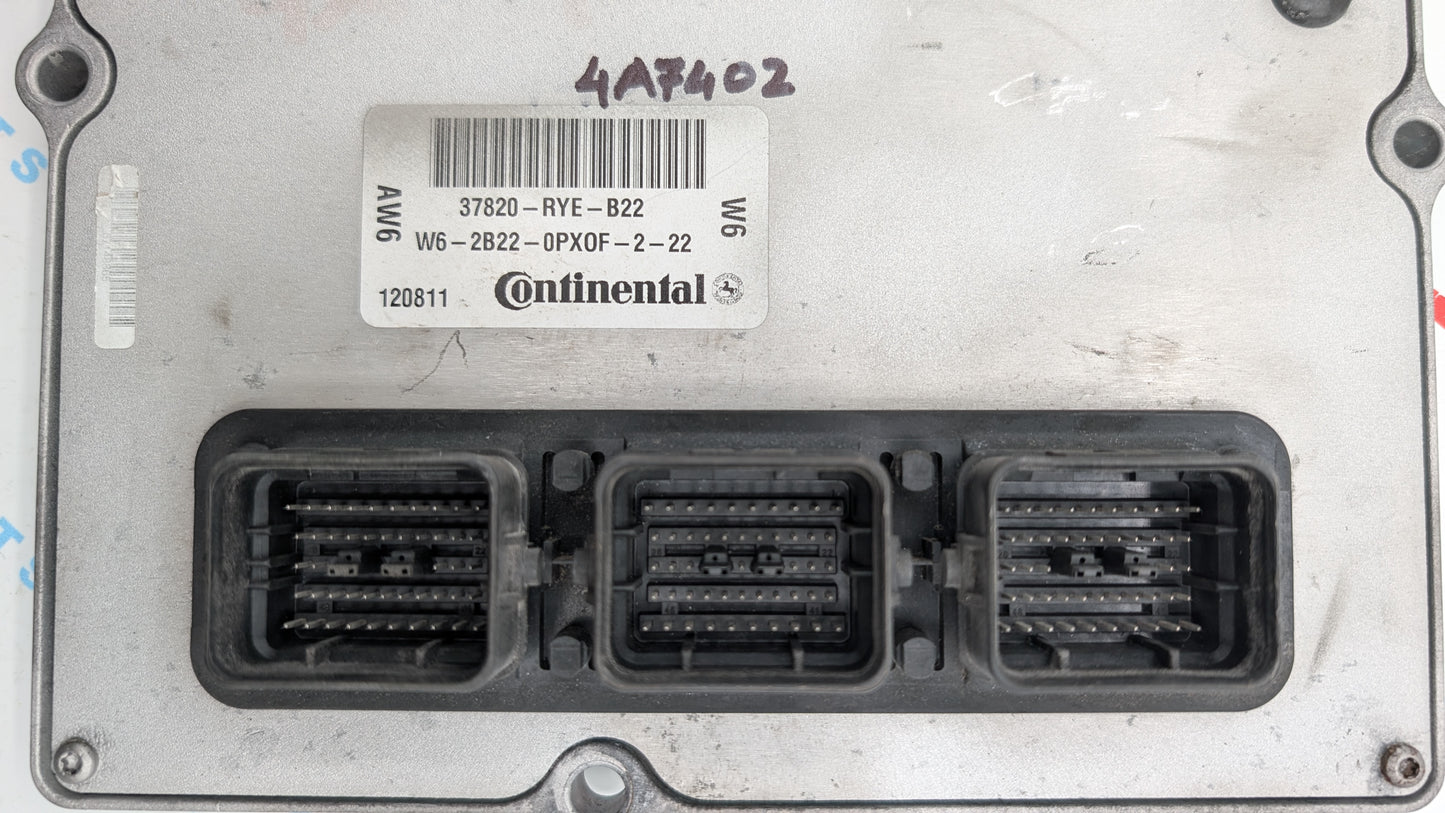 Used 2012 Acura MDX Continental 37820RYEB22 ECU 37820-RYE-B22