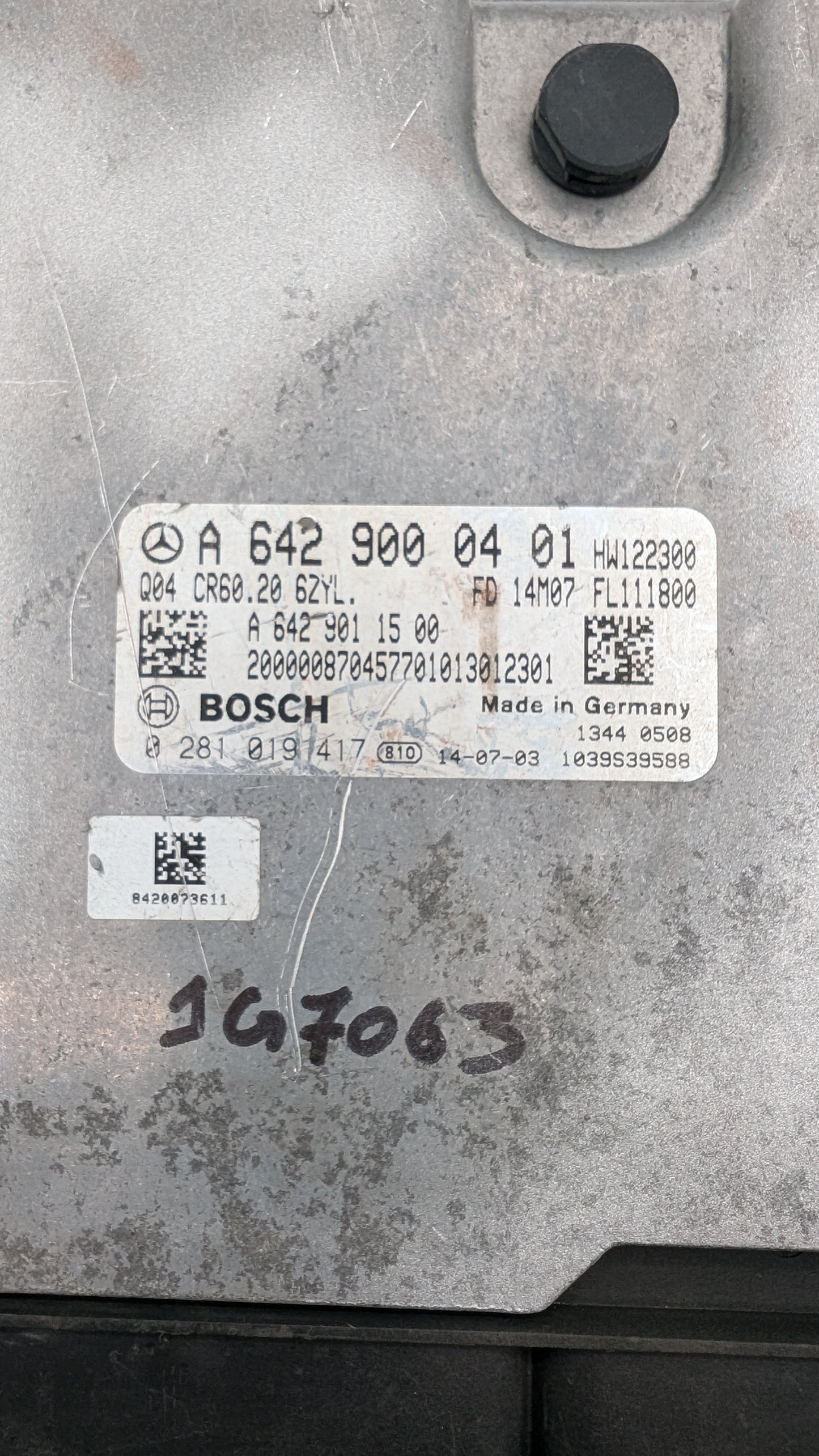 Used 2015 Mercedes-Benz ML350 Bosch A6429000401 ECU 0281019417