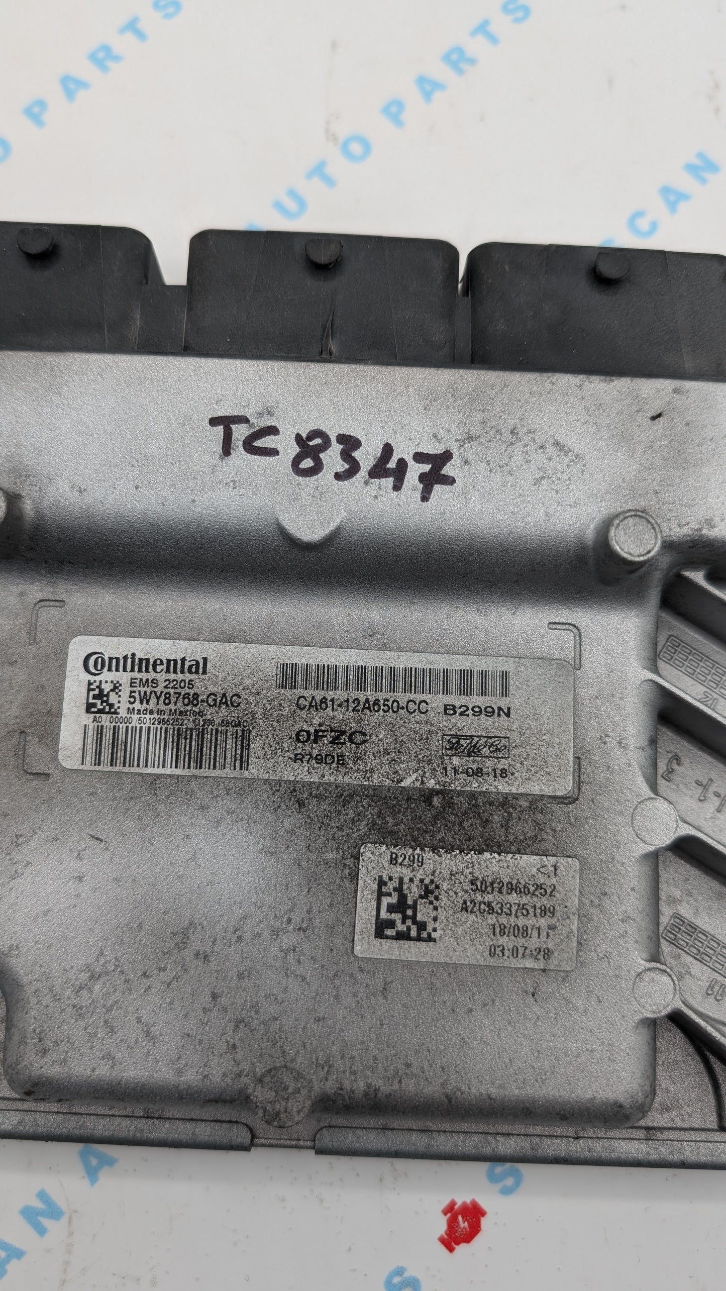 Used 2012 Ford Fiesta S Continental  CA61-12A650-CC ECU 5WY8768-GAC