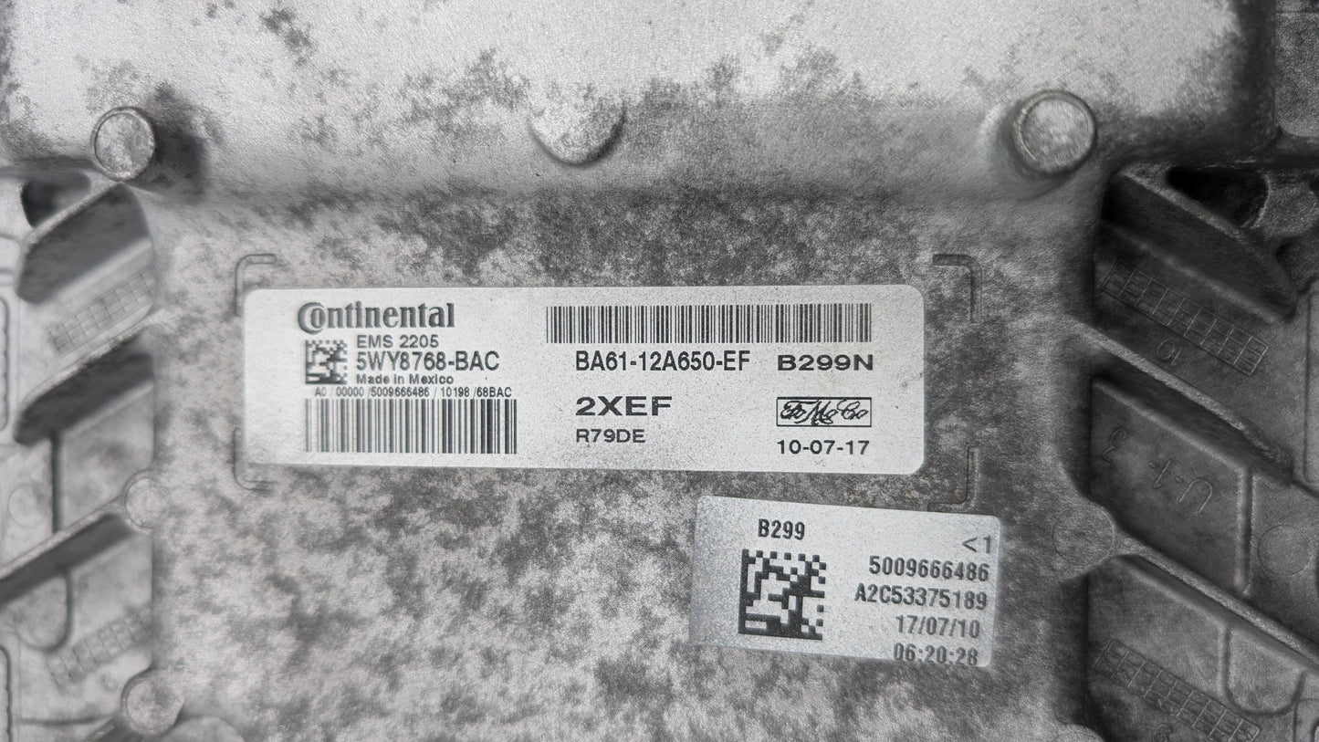Used 2011 Ford Fiesta Continental  BA61-12A650-EF ECU 5WY8768-BAC