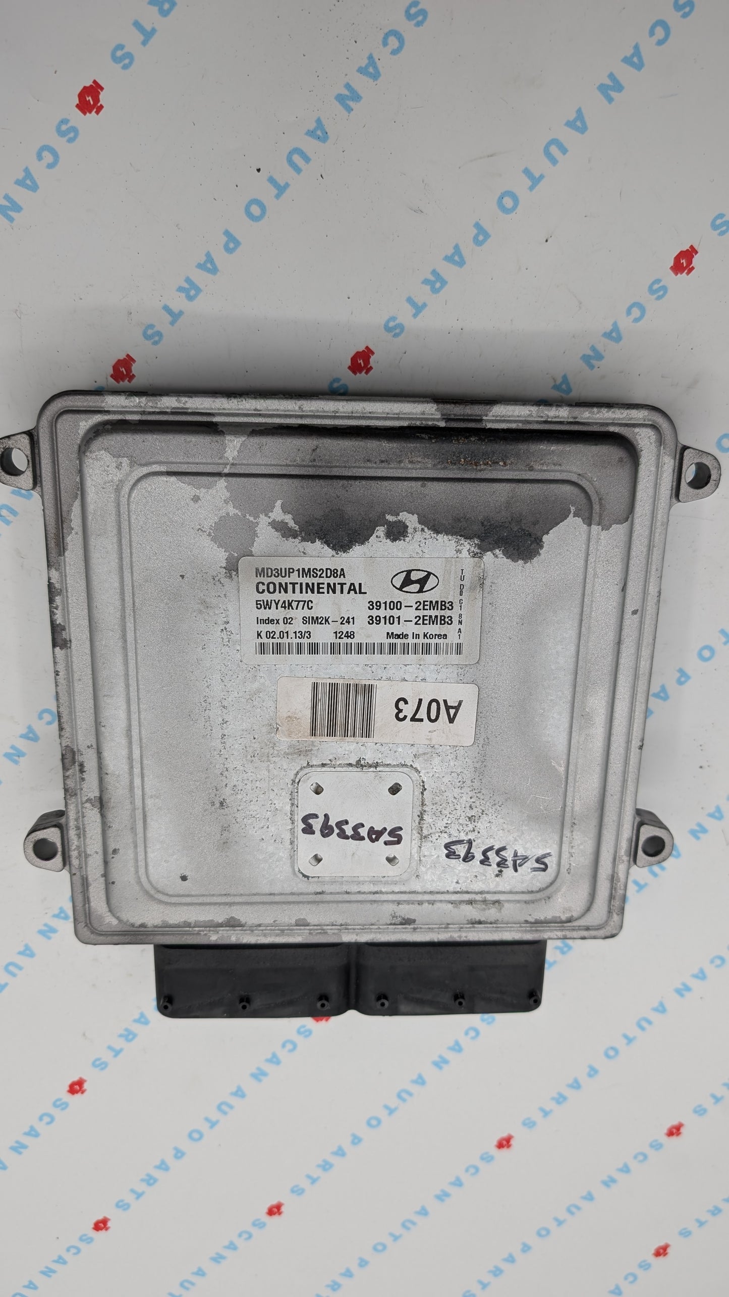 Used 2013 Hyundai Elantra Continental  SIM2K-241 / 39100-2EMB3 ECU 5WY4K77C
