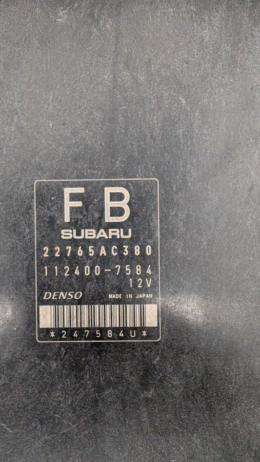 Used 2012 Subaru Impreza DENSO 22765AC380 ECU 112400-7584