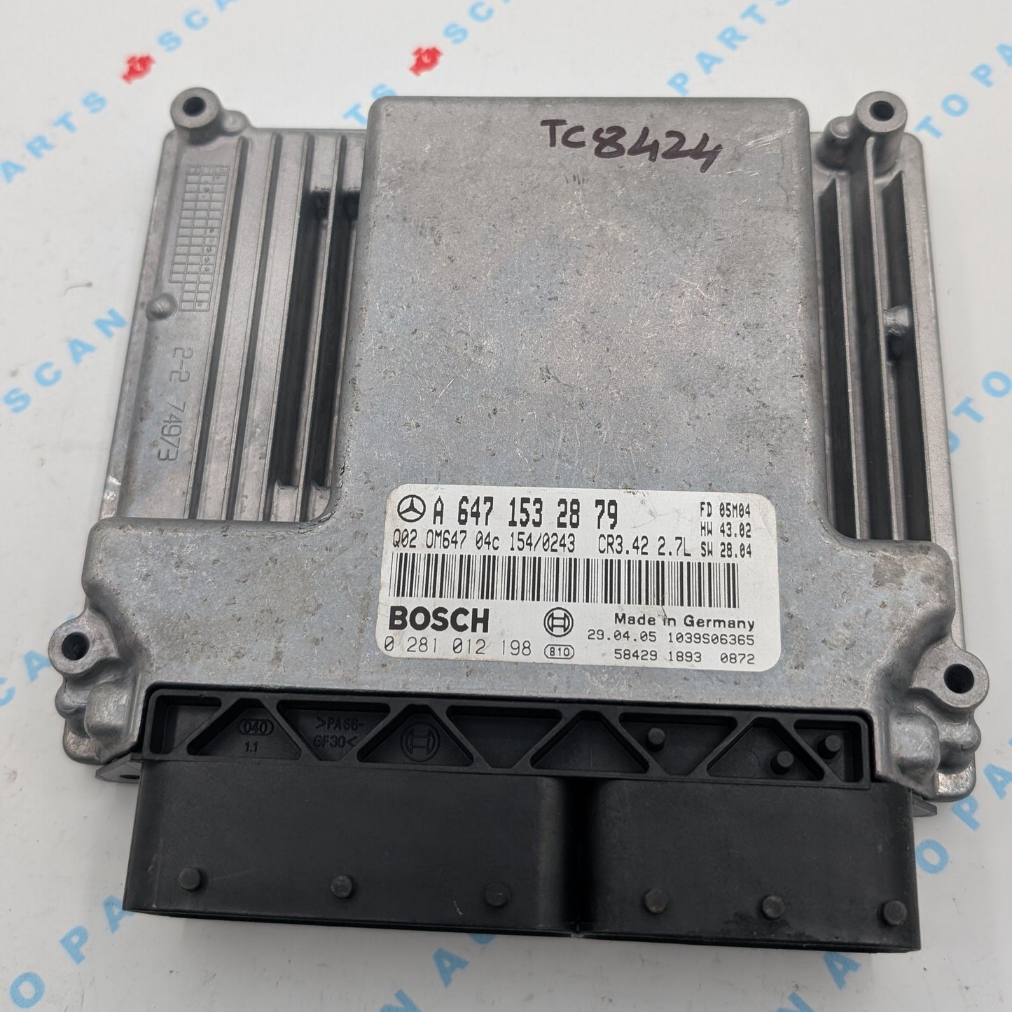 Used 2005 Dodge Sprinter Bosch A6471532879 ECU 0281012198 / Q02OM64704C