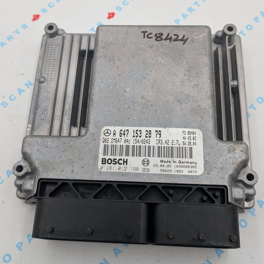 Used 2005 Dodge Sprinter Bosch A6471532879 ECU 0281012198 / Q02OM64704C