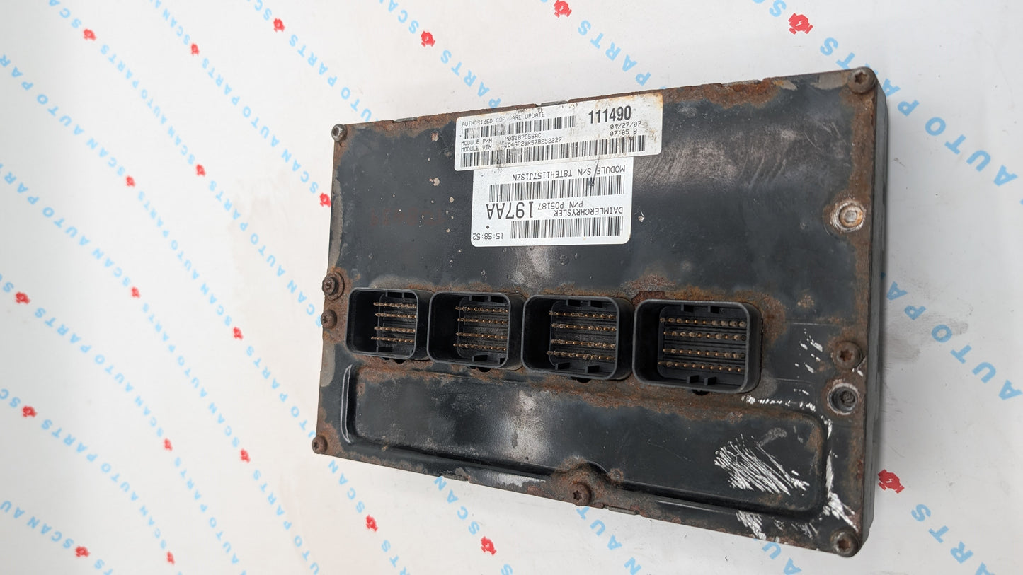 Used 2007 Dodge Caravan Chrysler P05187197AA ECU P05187656AC