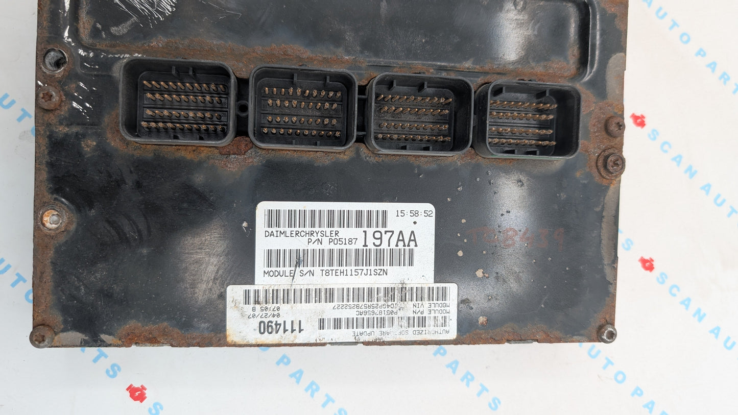 Used 2007 Dodge Caravan Chrysler P05187197AA ECU P05187656AC