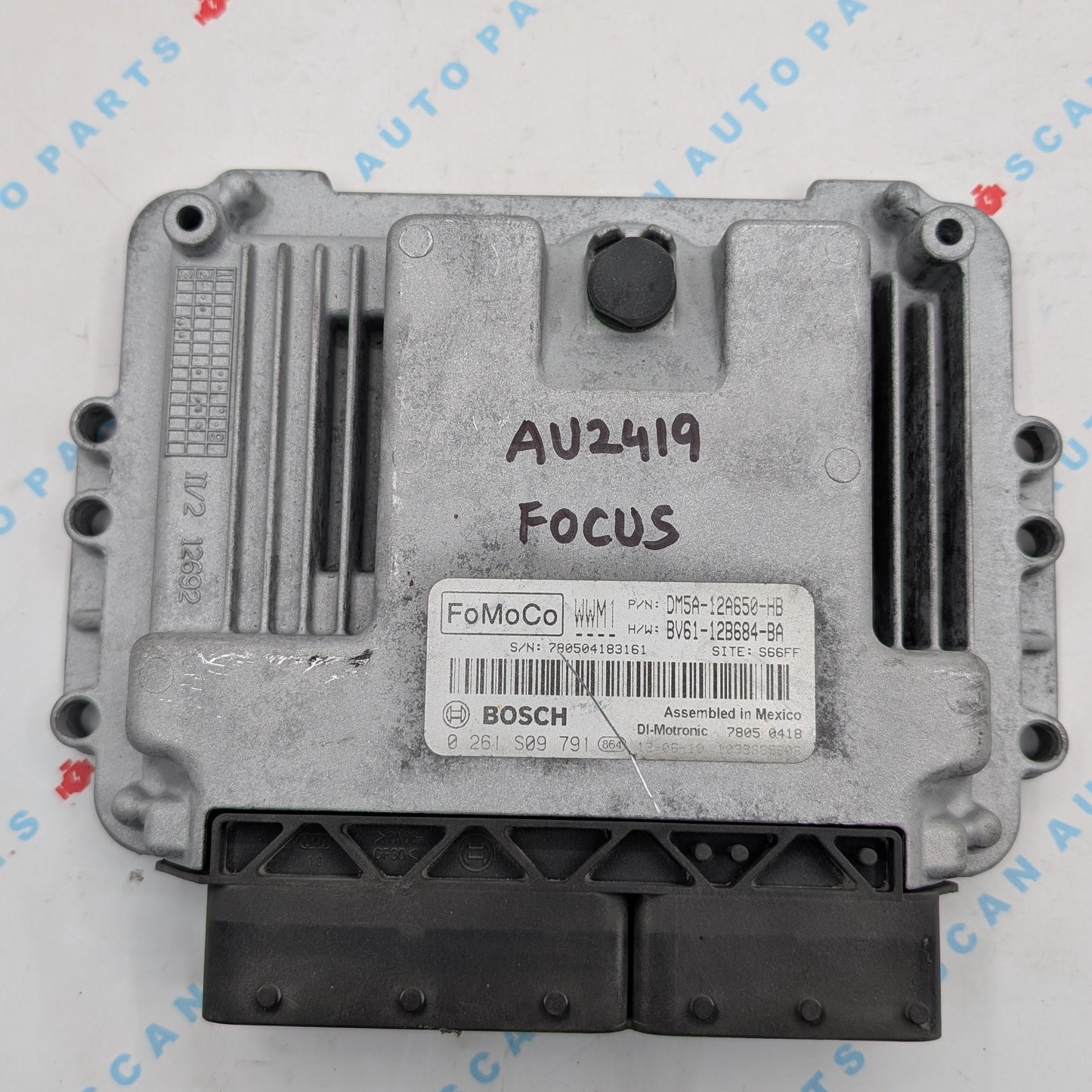 Used 2013 Ford Focus Bosch DM5A-12A650-HB ECU 0261S09791