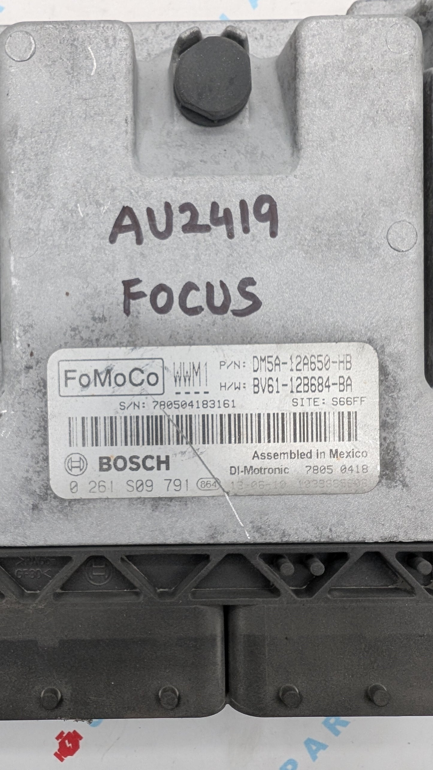 Used 2013 Ford Focus Bosch DM5A-12A650-HB ECU 0261S09791