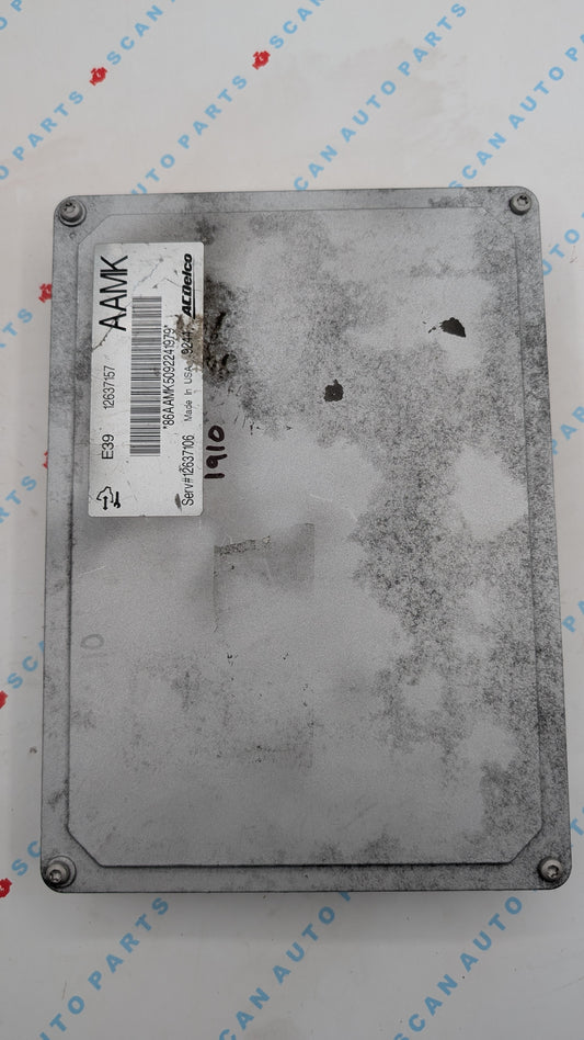 Used 2010 Cadillac CTS ACDelco E39 12637157 ECU 12637106