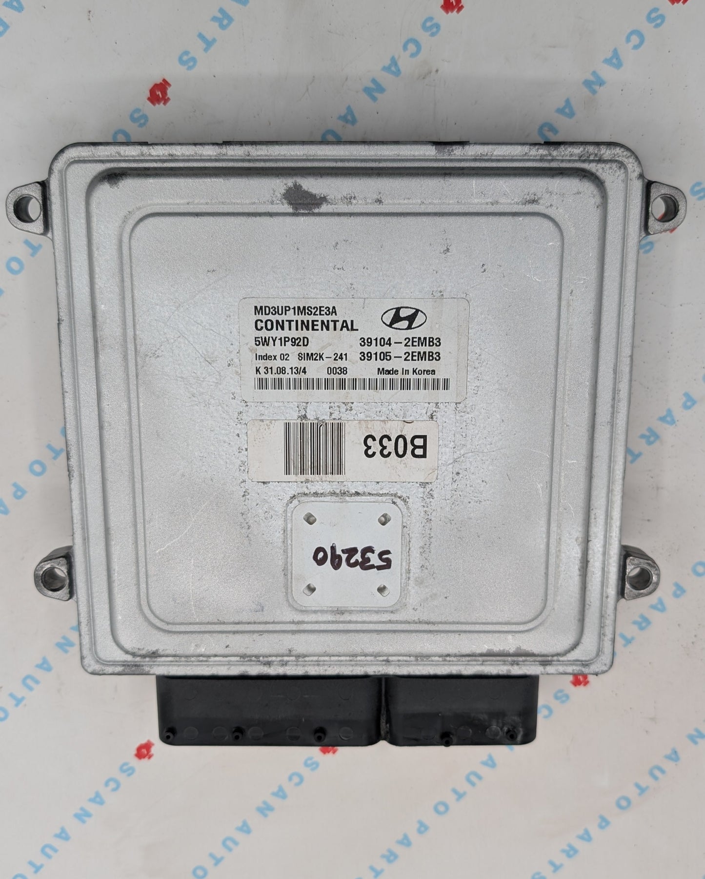 Used 2013 Hyundai Elantra Continental  SIM2K-241 / 39104-2EMB3 ECU 5WY1P92D