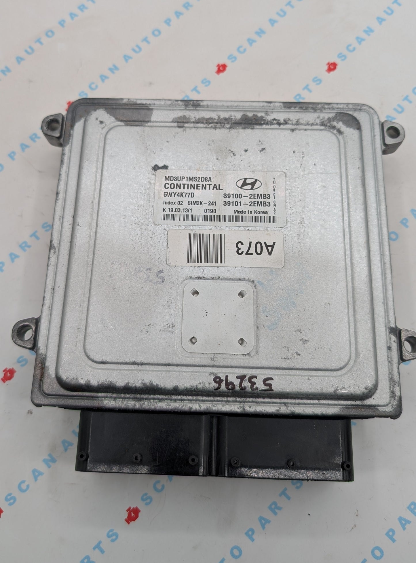 Used 2013 Hyundai Elantra Continental  SIM2K-241 / 39100-2EMB3 ECU 5WY4K77D