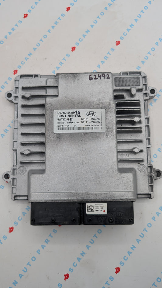 Used 2015 Hyundai Sonata Continental SIM2K-250 / 39101-2GGK5 ECU 5WY3520F