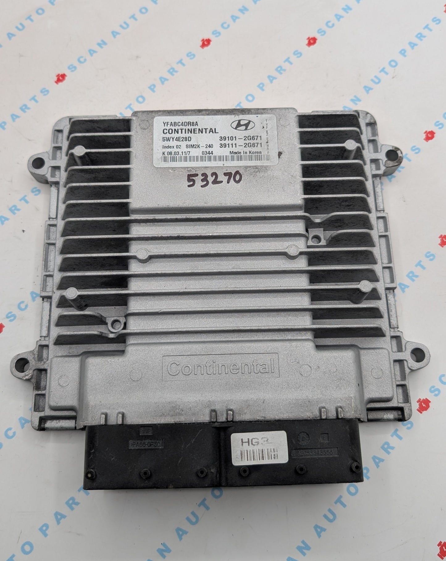 Used 2011 Hyundai Sonata Continental  SIM2K-240 / 39101-2G671 ECU 5WY4E28D