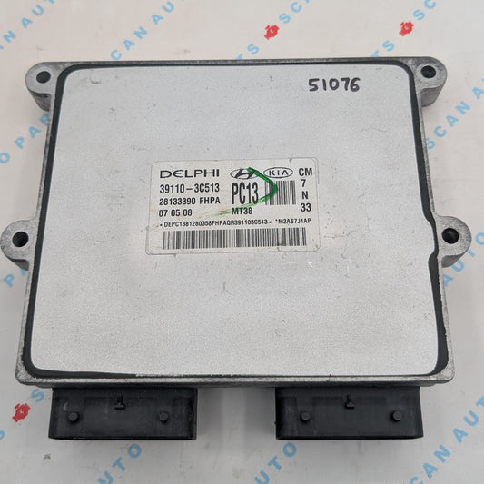 Used 2008 Hyundai Santa FE Delphi 39110-3C513 ECU 28133390