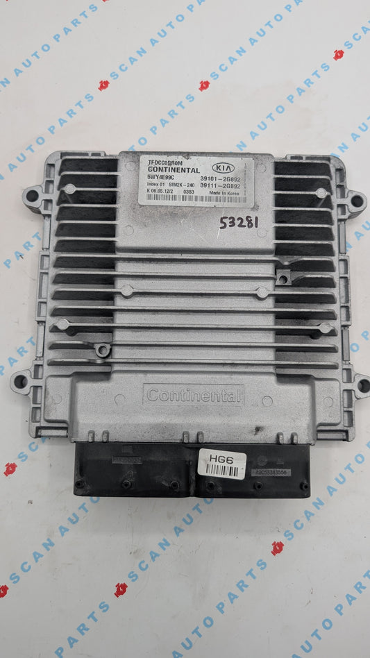 Used 2012 Kia Optima Continental  39101-2G892 ECU SIM2K-240 / 5WY4E99C