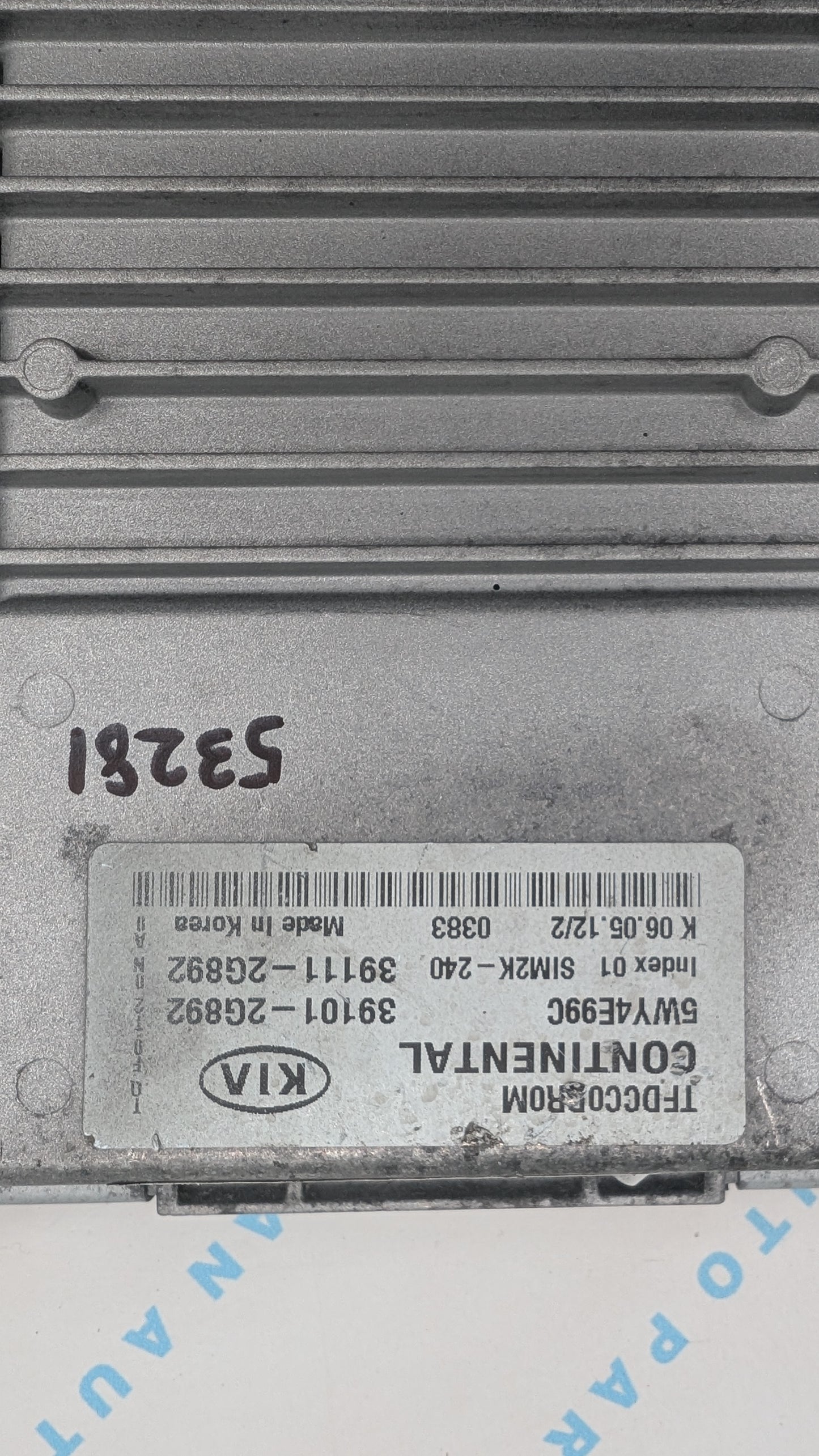 Used 2012 Kia Optima Continental  39101-2G892 ECU SIM2K-240 / 5WY4E99C