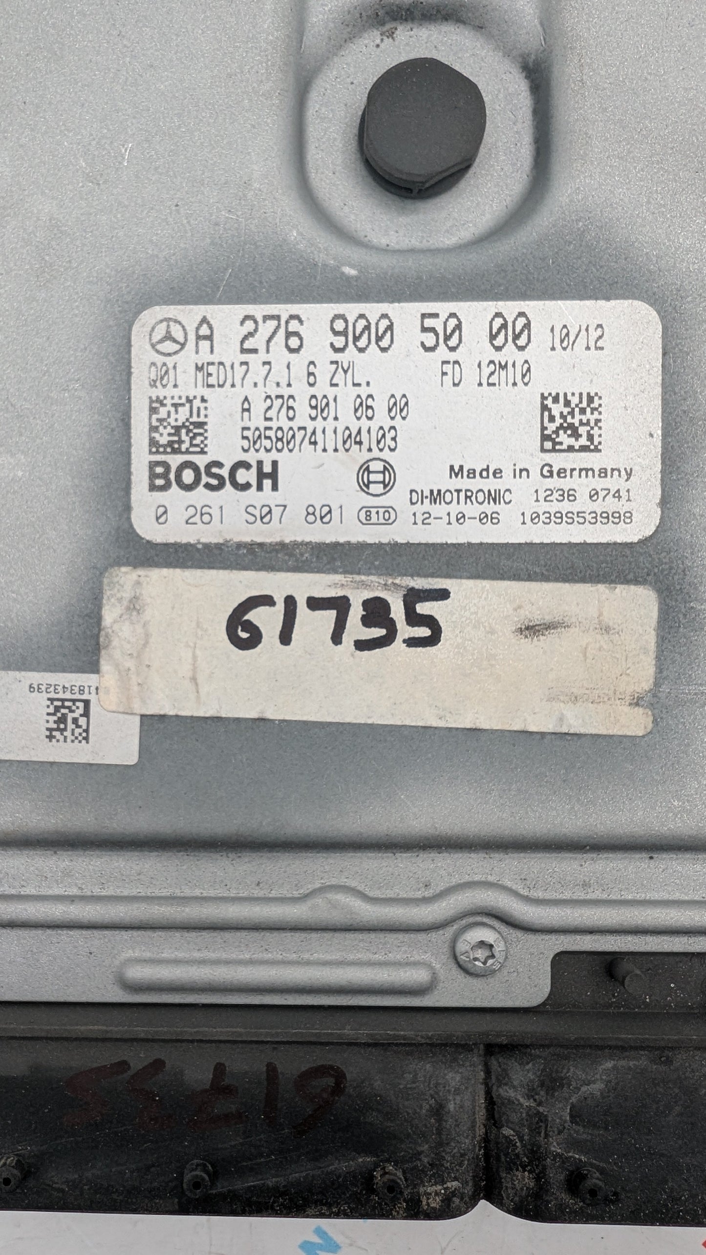 Used 2013 Mercedes C Class Bosch A2769005000 / 0261S07801 ECU MED17.7.1