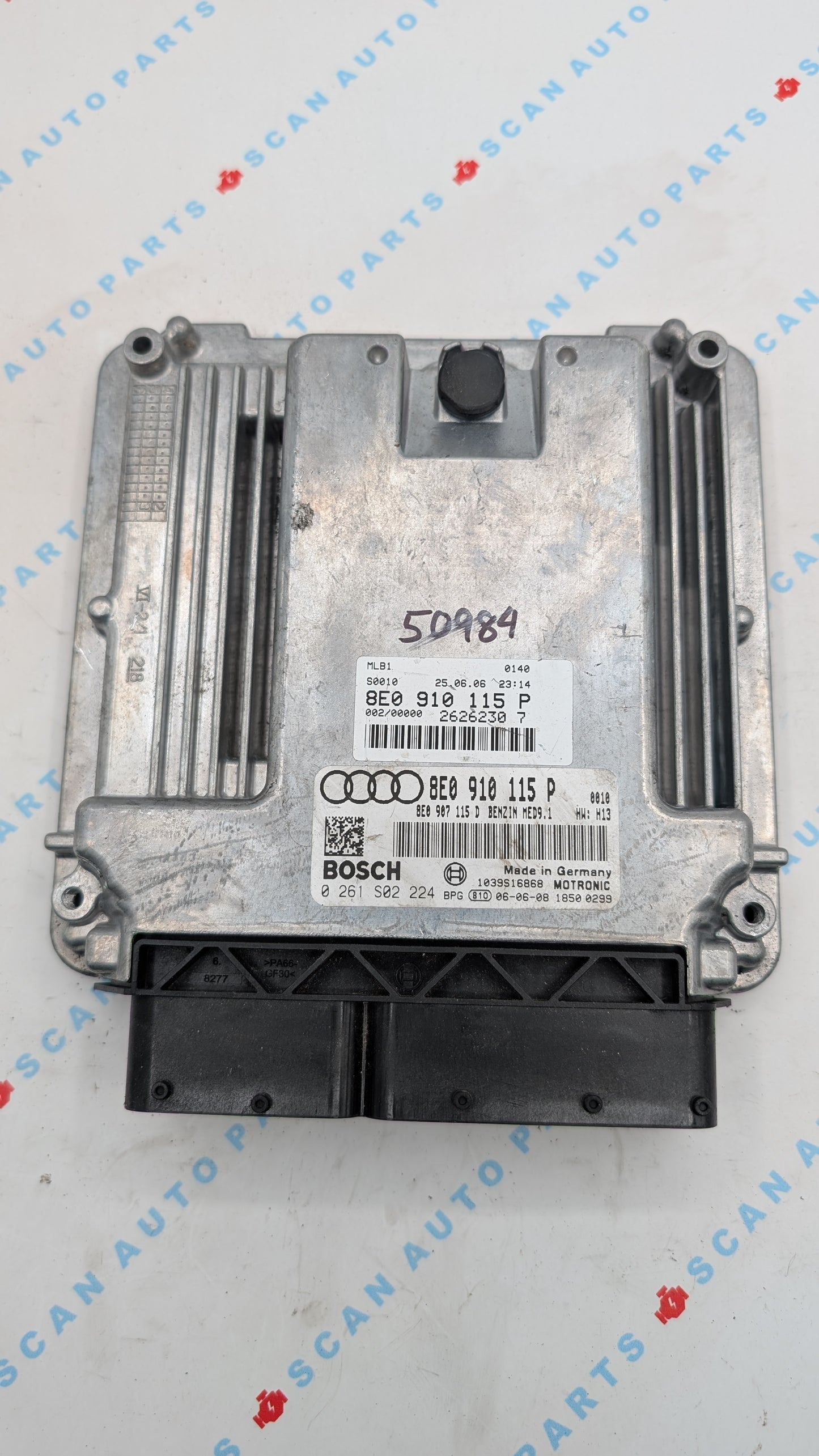 Used 2007 Audi A4 Bosch 8E0910115P ECU MED9.1 / 0261S02224