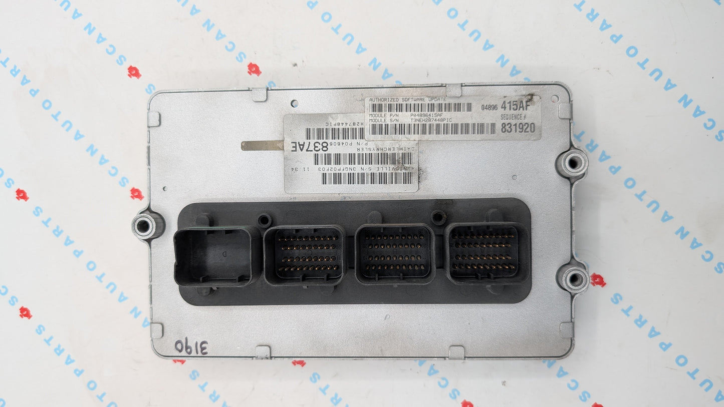 Used 2004 CHRYSLER 300 Continental  P04606837AE ECU P04896415AF