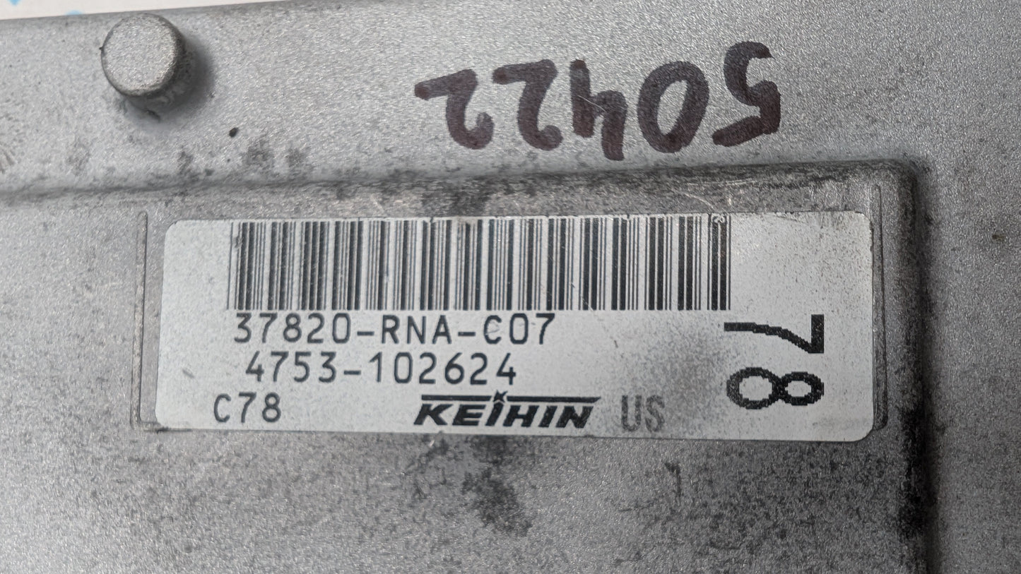 Used 2007 Honda Civic KEIHIN 37820RNAC07 ECU 37820-RNA-C07