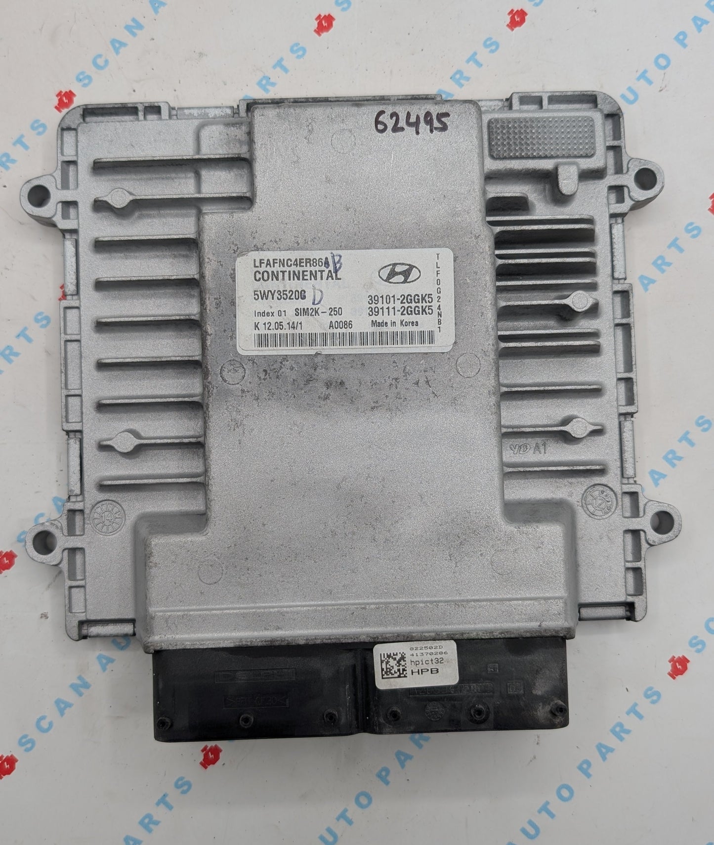 Used 2015 Hyundai Sonata Continental  SIM2K-250 / 39101-2GGK5 ECU 5WY3520G