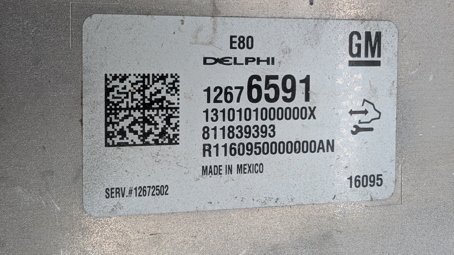 Used 2016 Chevrolet Cruze Delphi E80 12676591 ECU 12672502