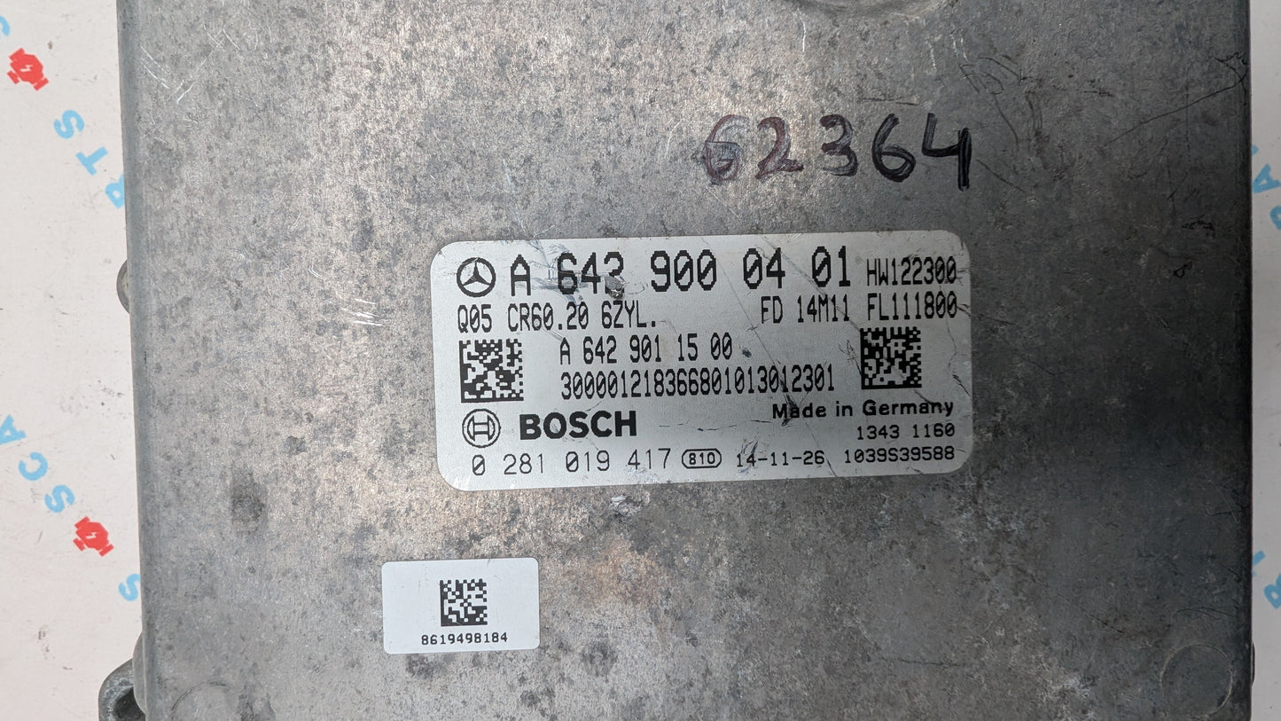 Used 2015 Mercedes GL Bosch A6429000401 ECU 0281019417