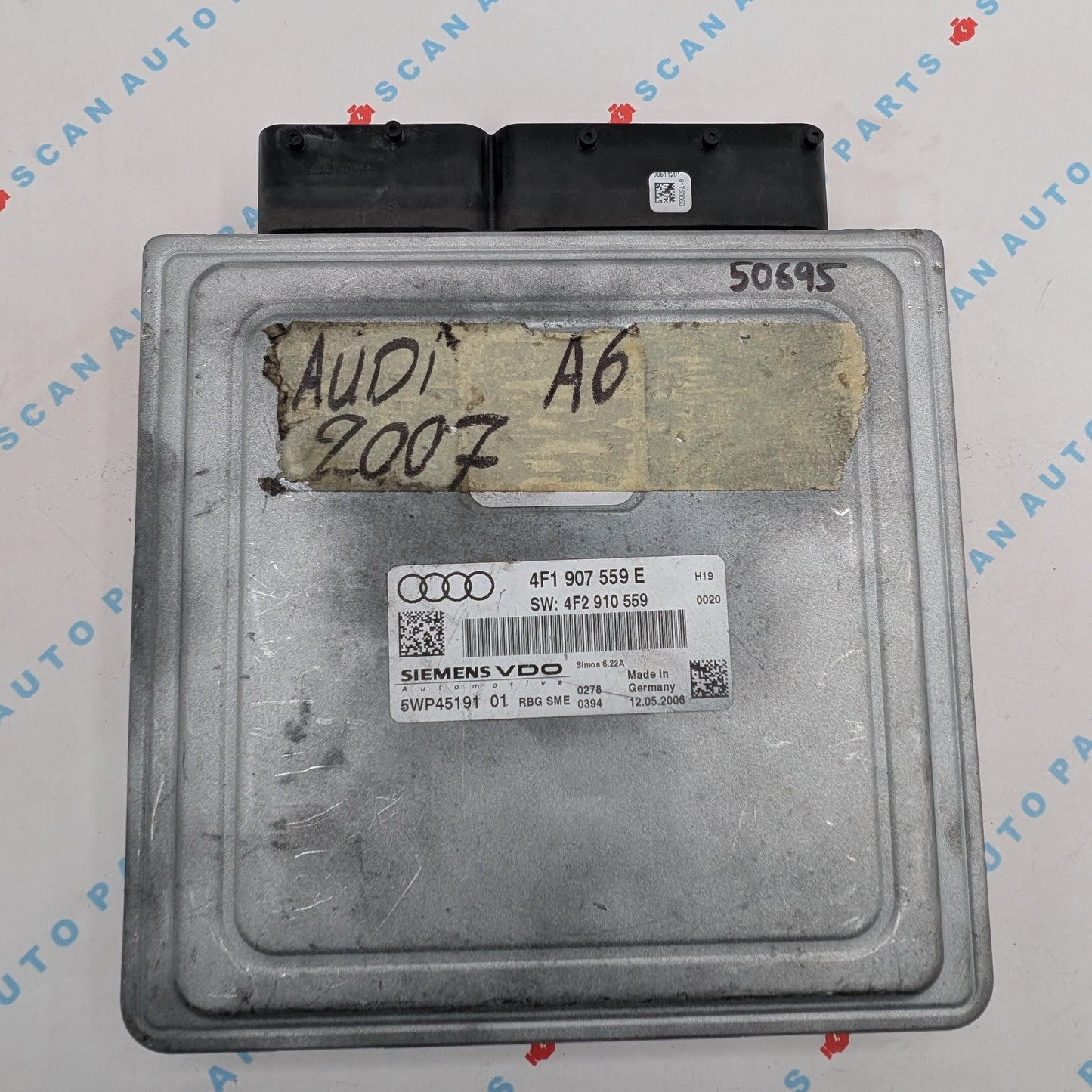 Used 2007 Audi A6 Siemens VDO 4F1907559E ECU 5WP4519101