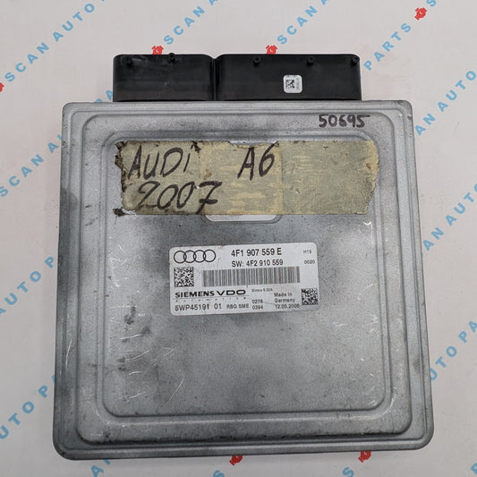 Used 2007 Audi A6 Siemens VDO 4F1907559E ECU 5WP4519101