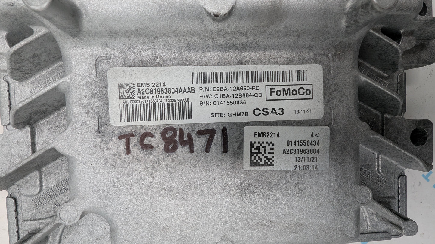 Used 2014 Ford Fiesta FoMoCo E2BA-12A650-RD ECU A2C81963804AAAB