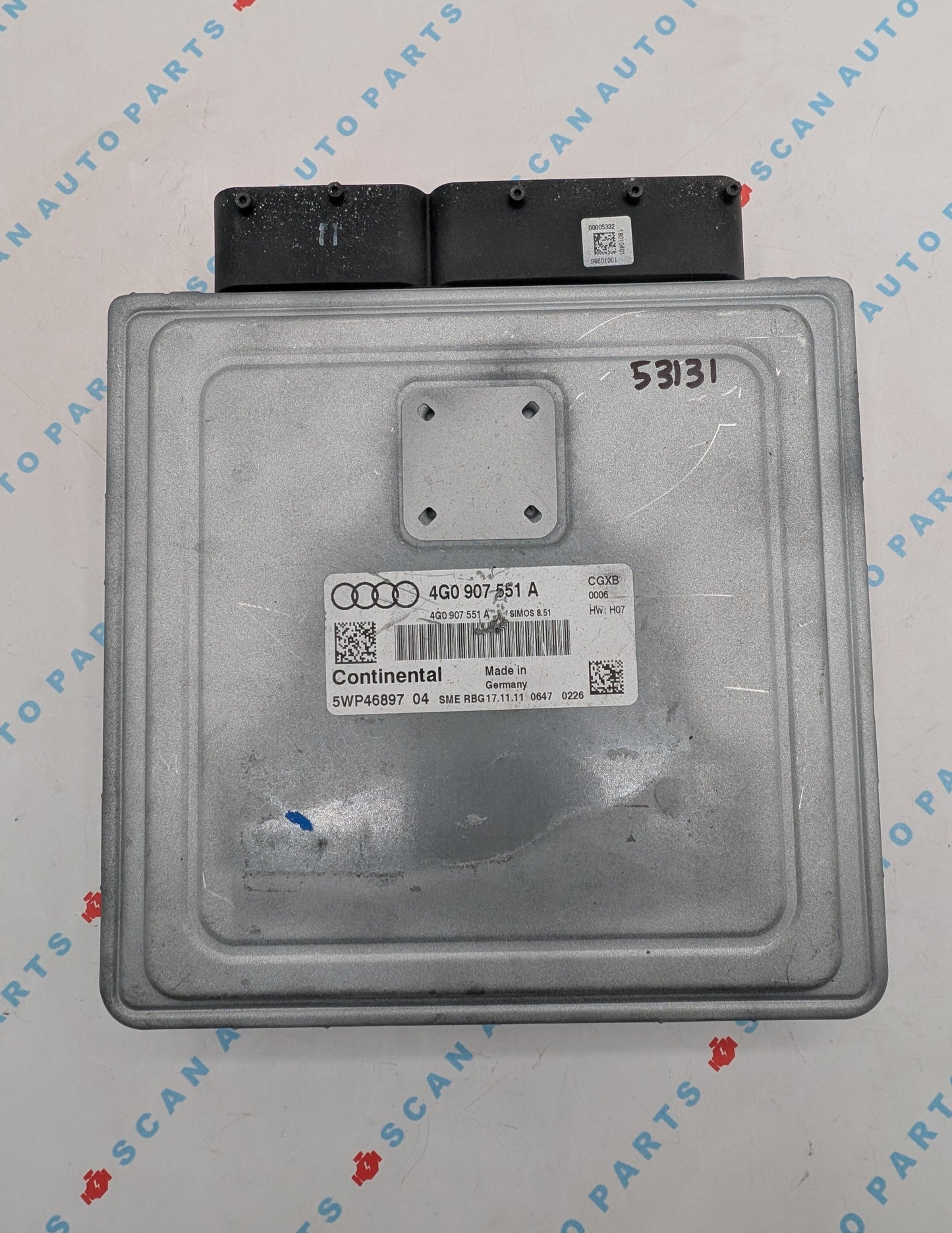 Used 2012 Audi A6 Continental 4G0907551A ECU Simos 8.51 / 5WP4689704