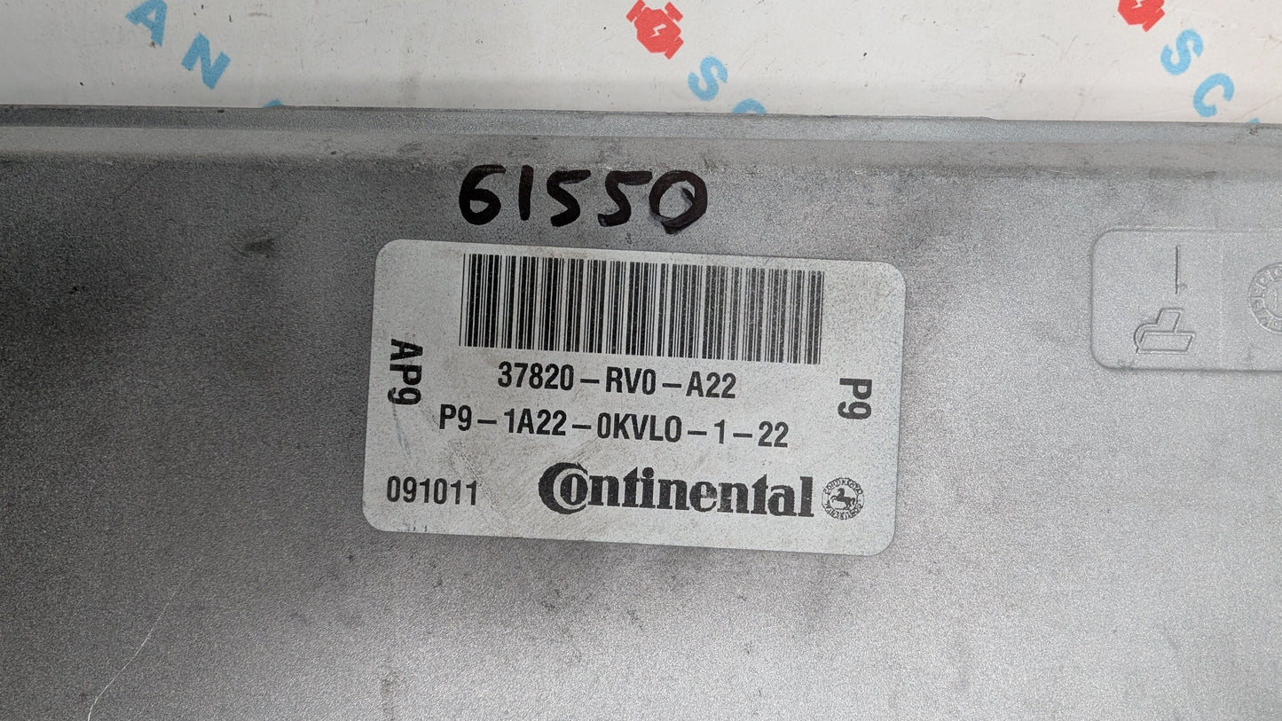 Used 2012 Honda Odyssey Continental 37820-RV0-A22 ECU 37820RV0A22