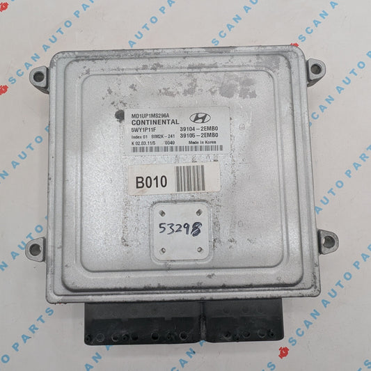 Used 2012 Hyundai Elantra Continental 39104-2EMB0 ECU SIM2K-241 / 5WY1P11F