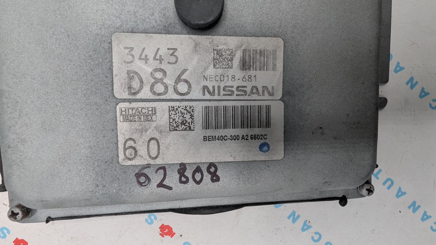 Used 2016 Nissan Sentra Hitachi BEM40C-300A2 ECU NEC018-681