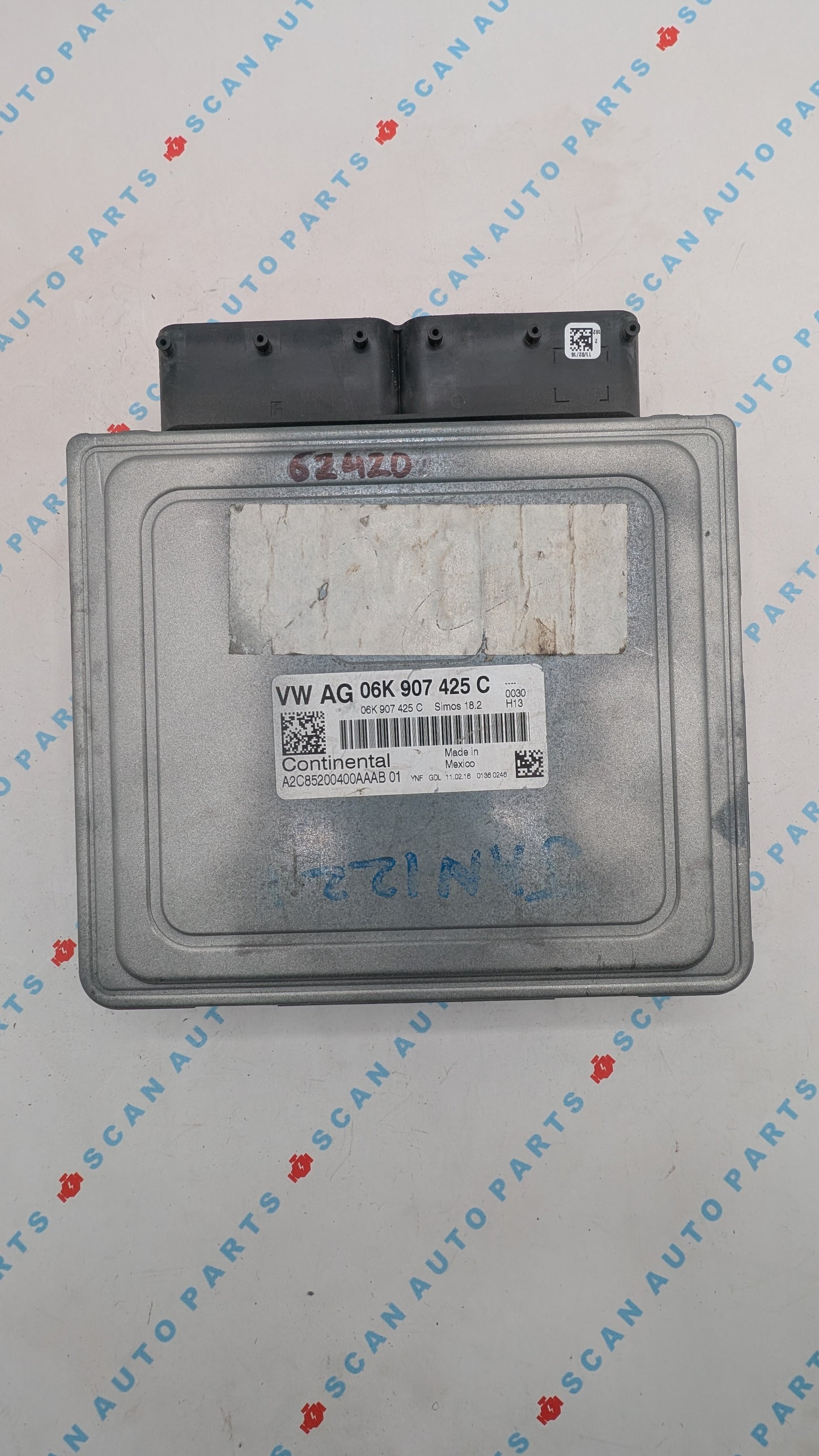 Used 2015 Volkswagen Jetta Continental 06K907425C ECU Simos 18.2 / A2C85200400AAAB