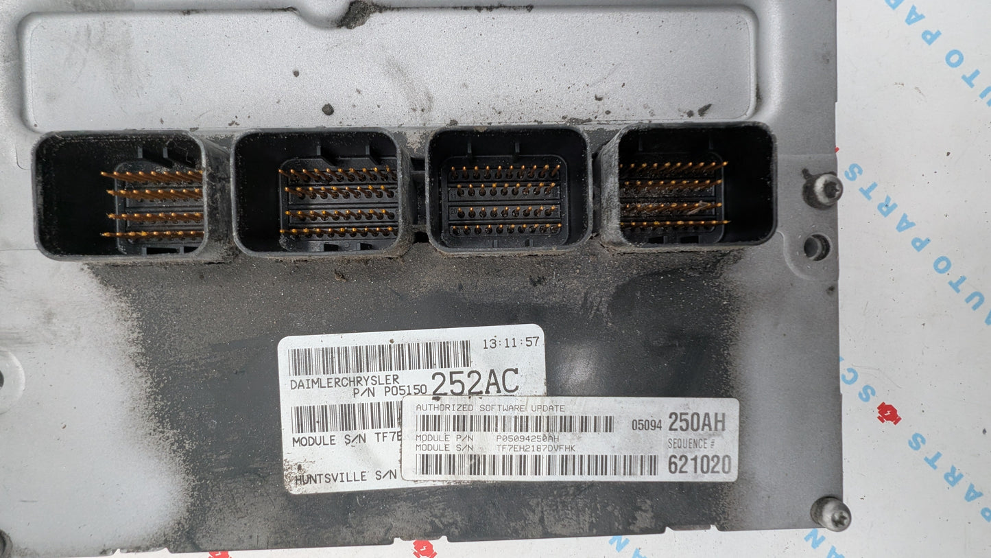 Used 2008 Dodge Caravan Chrysler P05150252AC ECU P05094250AH