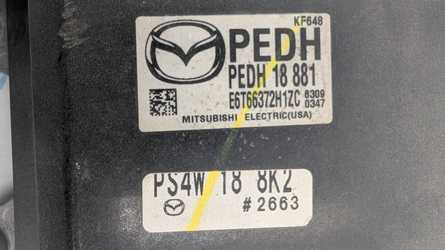 Used 2016 Mazda 3 Mitsubishi PEDH18881 ECU E6T66372H1ZC