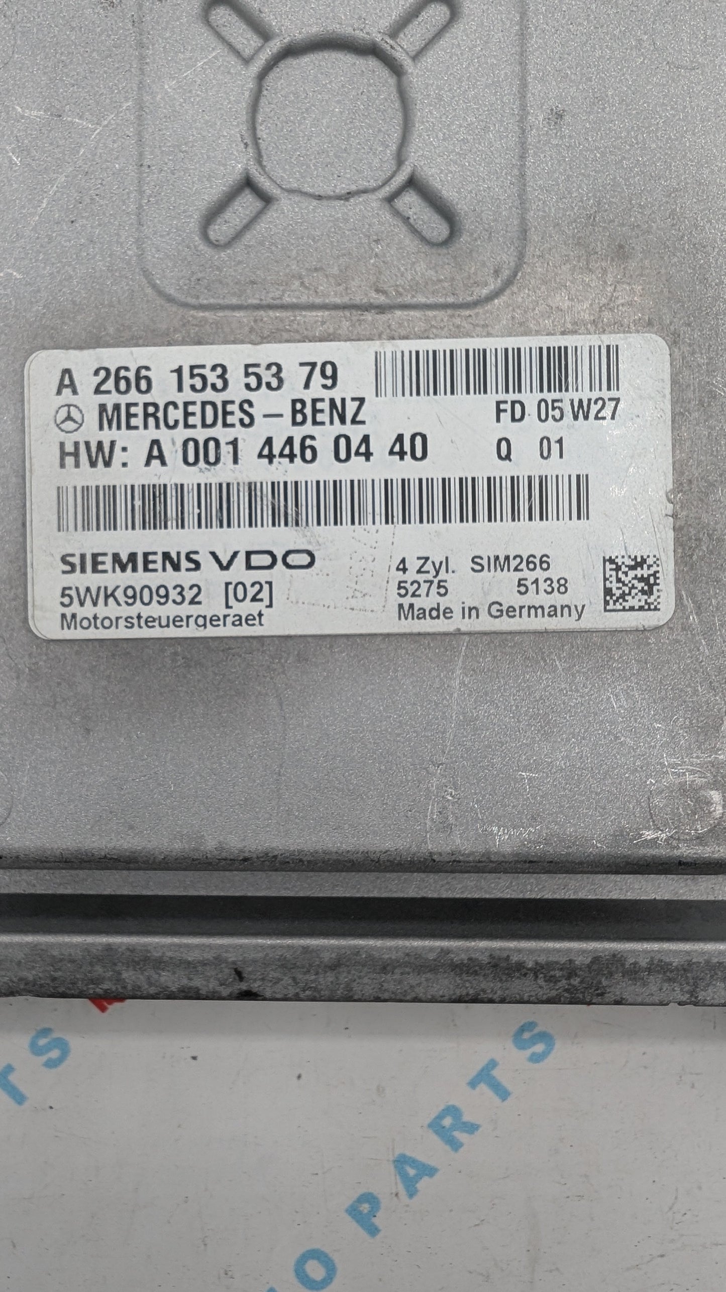 Used 2006 Mercedes B Siemens VDO A2661535379 ECU A0014460440