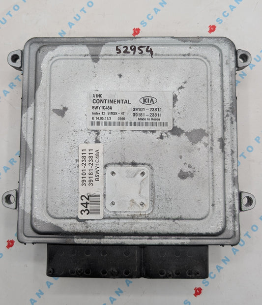 Used 2011 Kia Soul Continental 39101-23811 ECU SIM2K-47 / 5WY1C48A